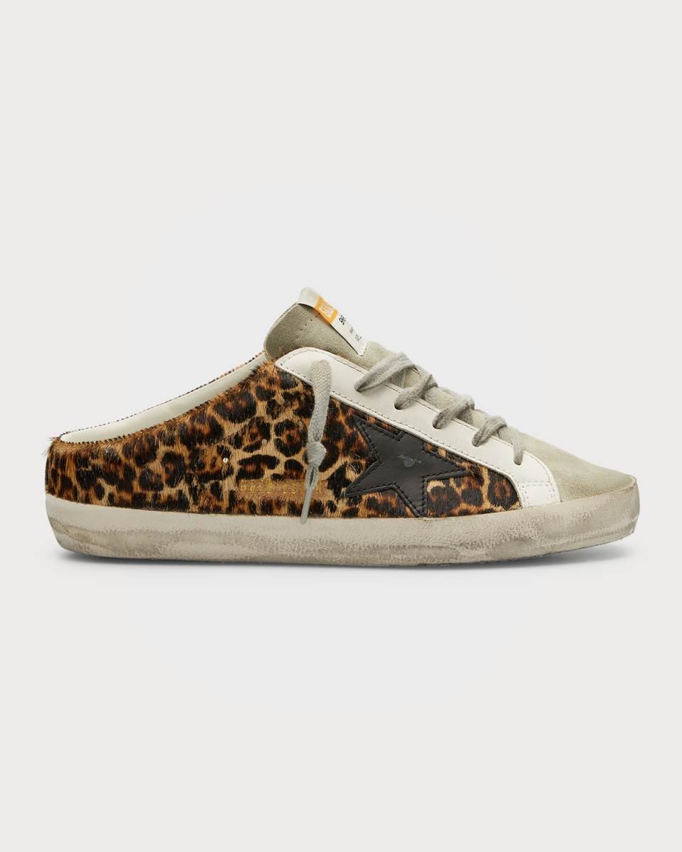 Superstar Sabot Leopard-Print Sneakers
